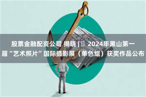 股票金融配资公司 揭晓 | ​2024年黑山第一届“艺术照片”国际摄影展（单色组）获奖作品公布